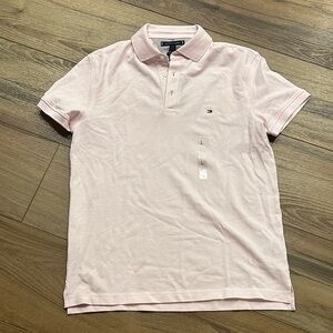 Tommy Hilfiger Men's Light Pink Polo Shirt